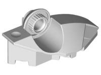 Large Figure Foot, with Rotation Joint Ball Half [Vertical Side] in Very Light Bluish Gray