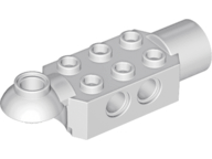Technic Brick Special 2 x 3 with Pin Holes, Rotation Joint Ball Half [Horizontal Top], Rotation Joint Socket in Very Light Bluish Gray