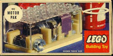 LEGO 002 Motor Pak (4.5V Samsonite Gears Motor Set)
