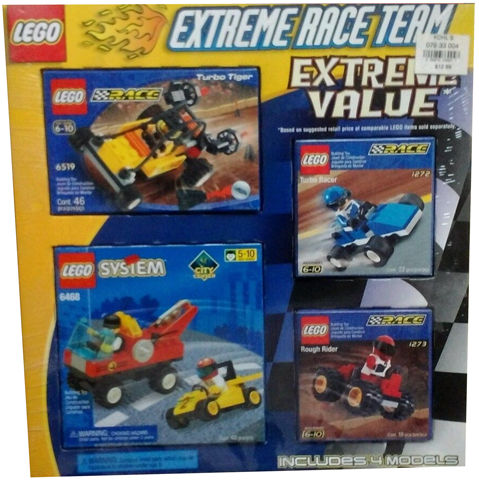 LEGO 042884787424 Extreme Race Team Extreme Value Pack (1272, 1273, 6468, 6519)