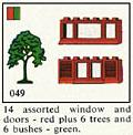 LEGO 049 14 assorted windows and doors