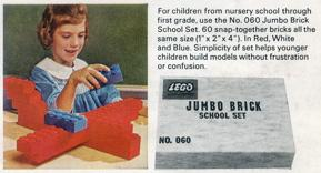 LEGO 060-3 Jumbo Brick School Set