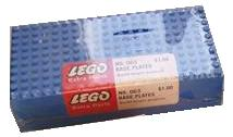 LEGO 063 5 large base plates - Blue