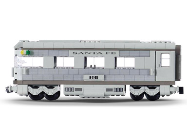 LEGO 10022 Santa Fe Cars - Set II (dining, observation, or sleeping car)