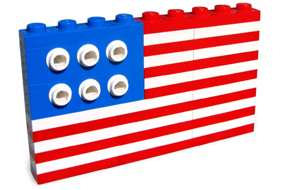 LEGO 10042 American Flag polybag