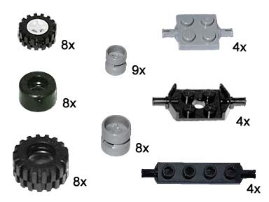 LEGO 10048 Small Wheels and Axles