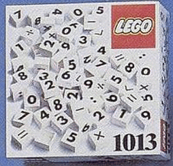 LEGO 1013 Numbers - 6 symbols