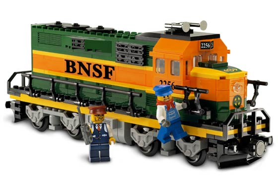 LEGO 10133 Burlington Northern Santa Fe (BNSF) GP-38 Locomotive