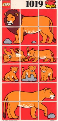 LEGO 1019 Mosaic Set (Lion)