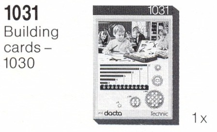 LEGO 1031 Building Cards - 1030