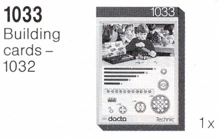LEGO 1033 Building Cards for Set 1032