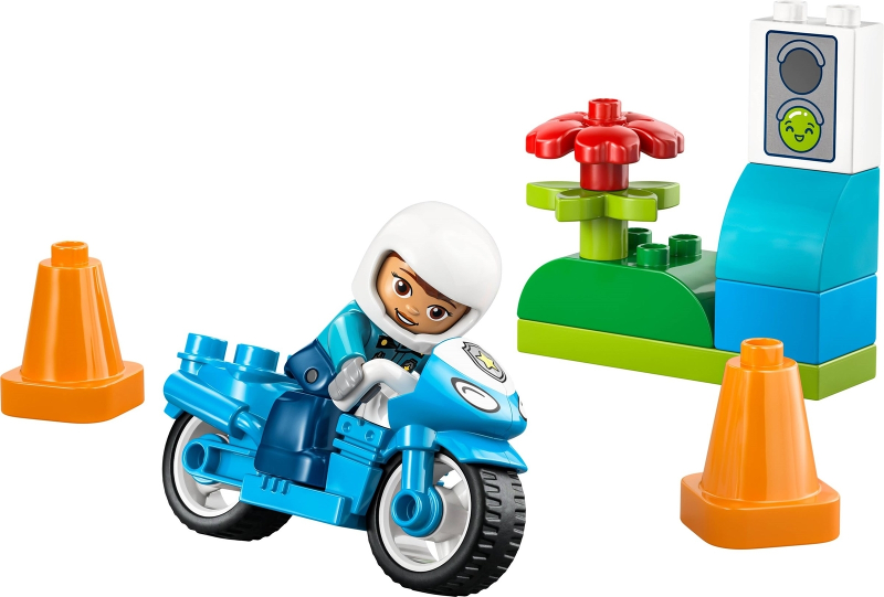 LEGO 10471 Blue Police Motorcycle