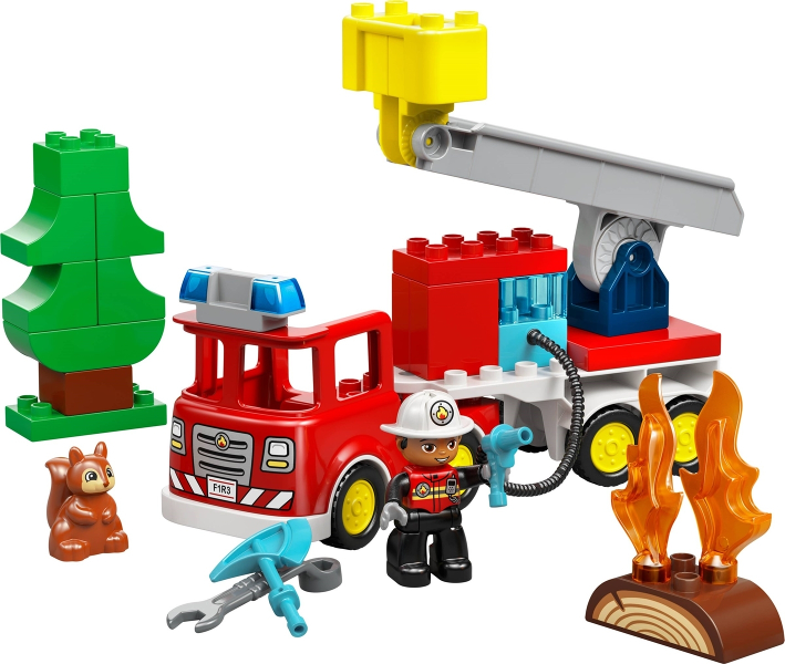 LEGO 10473 Fire Truck with Hose and Firefighter