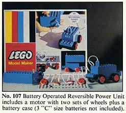 LEGO 107-3 4.5V Reversible Power Unit (Motor)