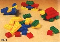 LEGO 1071 Supplementary Set - Bricks 2 x 2 and 2 x 4 - 56 elements