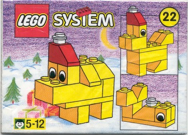 LEGO 1076.1-23 Advent Calendar 1999 (Day 22) - Dog with Red Hat