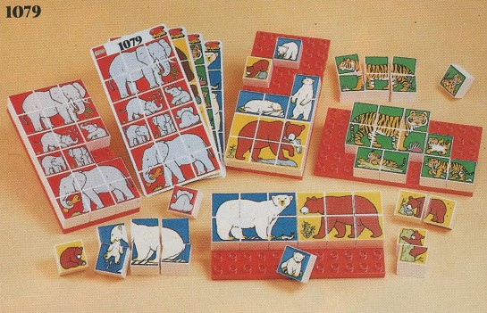 LEGO 1079 Animal Mosaic Puzzle - 72 elements, 4 Wild Animals