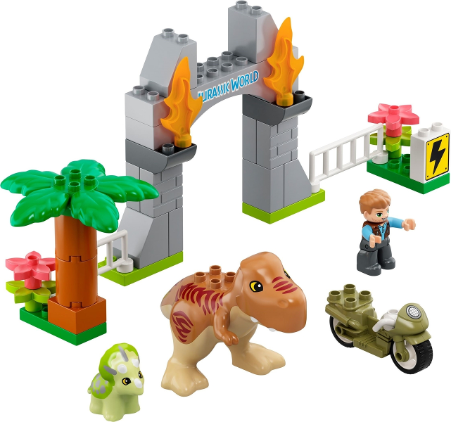 LEGO 10939 T. rex and Triceratops Dinosaur Breakout