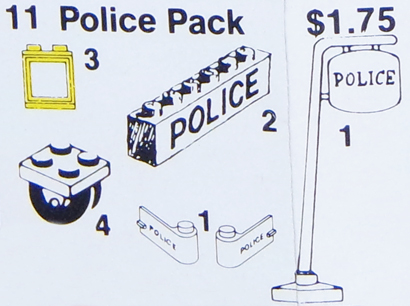 LEGO 11 Police Pack