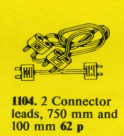LEGO 1104 4.5V Motor Battery Cables, 14 and 94 Studs (10 and 75cm) Long