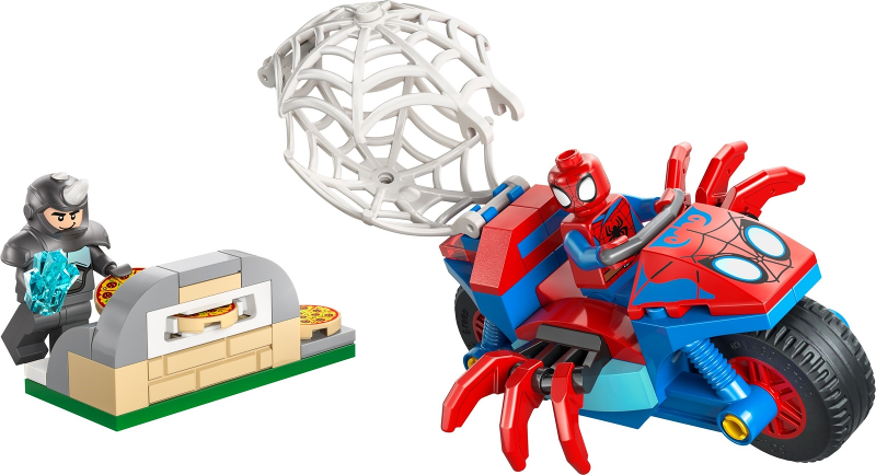 LEGO 11206 Spidey on his Motorcycle vs. Rhino