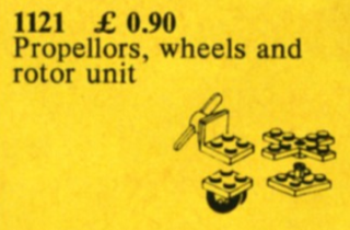 LEGO 1121 Propellers, Wheels and Rotor Unit