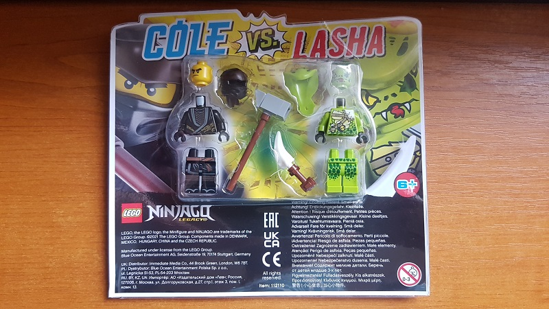 LEGO 112110 Cole vs. Lasha blister pack