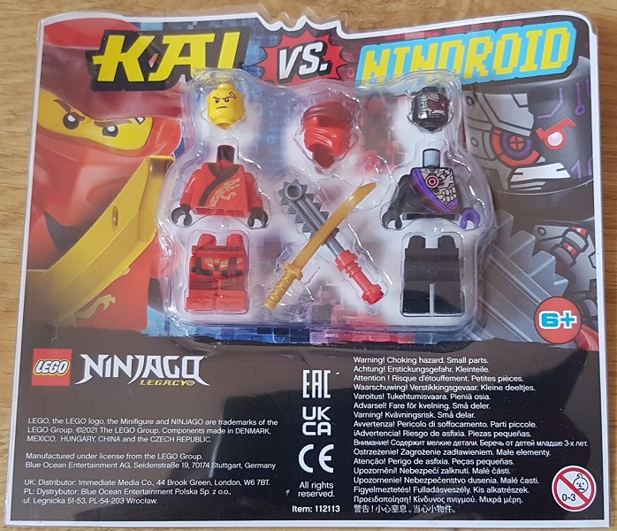 LEGO 112113 Kai vs. Nindroid blister pack