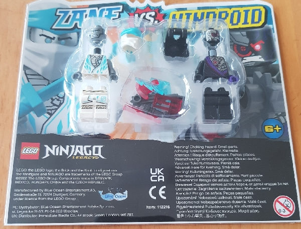 LEGO 112216 Zane vs. Nindroid blister pack