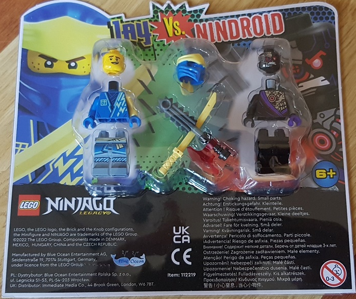 LEGO 112219 Jay vs. Nindroid blister pack