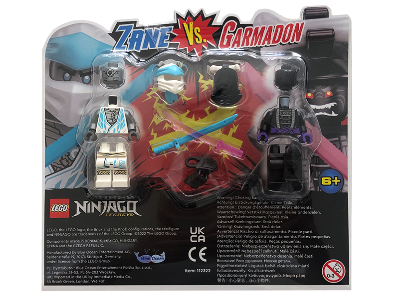 LEGO 112322 Zane vs. Garmadon blister pack