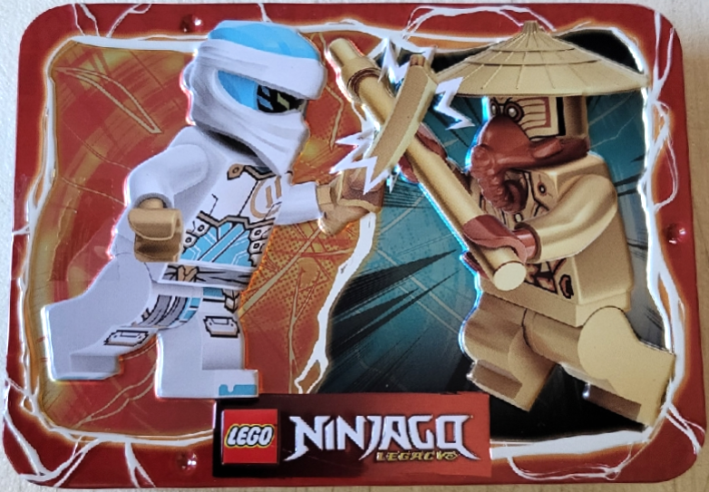 LEGO 112501 Zane vs. Temple Guard metal box