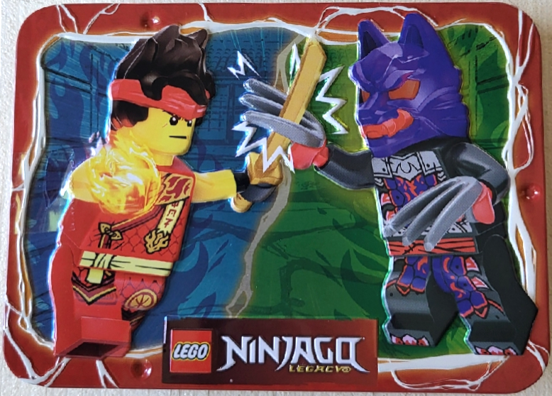 LEGO 112502 Kai vs. Wolf Mask Warrior metal box