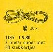 LEGO 1135-3 Battery Cable Kit: 20 Connectors, 3m Cable