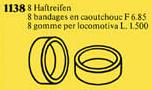 LEGO 1138 Replacement Rubber Wheel Treads for Trains