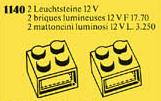 LEGO 1140 12V Light Bricks