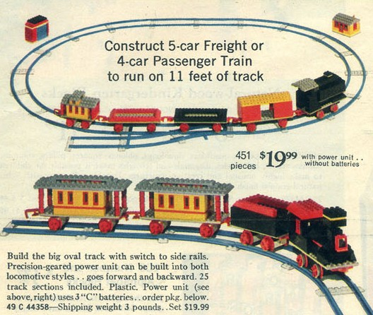 LEGO 118-3 Motorized Freight or Passenger Train (Sears Exclusive)