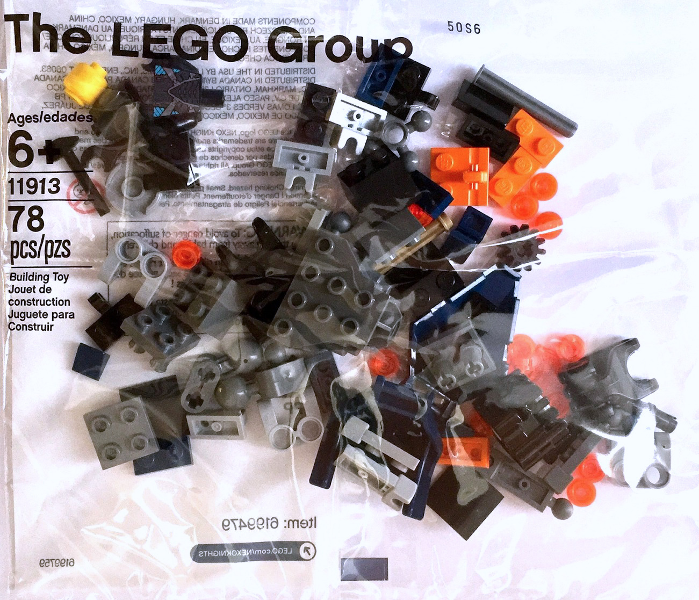 LEGO 11913 Parts for Book: Nexo Knights - Build Your Own Adventure polybag (9780241283653)