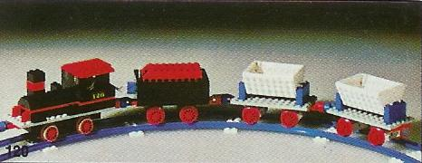 LEGO 120 Complete Freight Train Set with Tipper Trucks