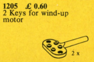 LEGO 1205 Keys for Wind-Up Motor