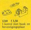 LEGO 1210 Winch Block and Hook Assembly