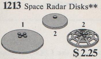 LEGO 1213 Space Radar Disks