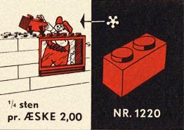 LEGO 1220-2 1 x 2 Bricks