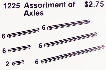 LEGO 1225 Assortment of Axles