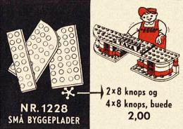 LEGO 1228-2 4 x 8 Curved & 2 x 8 Plates