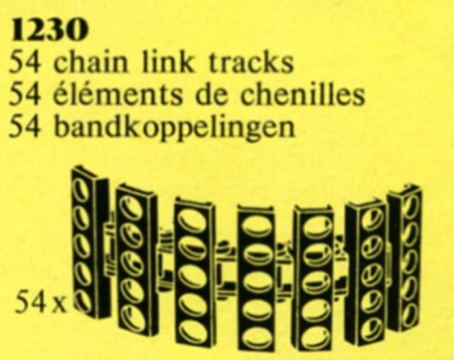 LEGO 1230 Bulldozer Chain Links