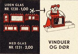 LEGO 1230-2 Windows and Door without Glass