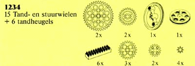 LEGO 1234 Gear Wheel Assortment