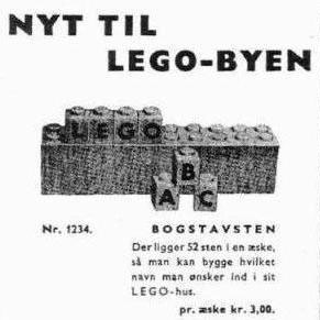 LEGO 1234-2 Letter Bricks