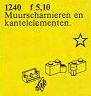 LEGO 1240 Hinges and Tilted Bearings, Light Gray